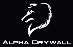 A black and white logo with a lion's head